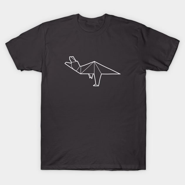 Origami T Rex T-Shirt by vpessagno